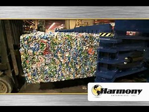 Horizontal Baler for Recycling cardboard, plastic, non-ferrous metals - H60