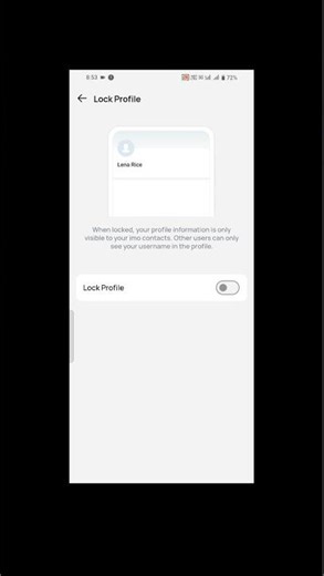 IMO App Me Profile Lock Kaise Lagaye | Privacy Setting 🔥