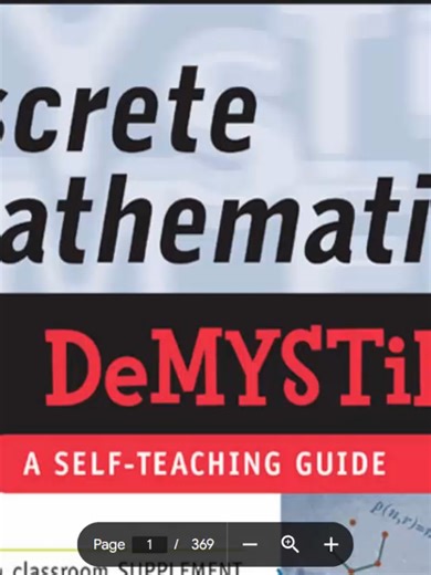 Download Discrete Mathematics Demystified Link download pdf file : https://drive.google.com/file/d/0B-KnxWjXKo9MVm5vdDd4LXlxaTA/view?resourcekey=0-1Vmo7iePDvT7lr6vYpUk_Q Made by HuyHuu Team from https://huyhuu.com/