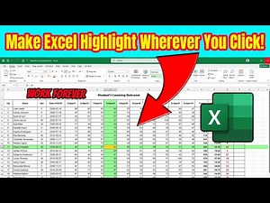 Make Excel Highlight Anywhere You Click! (Ultimate Auto-Highlight Trick) |