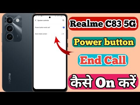 Realme C83 5g Power Button Se Call End Kaise Kare // How To Power Button End Call In Realme C83 5g