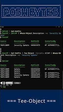 PoshBytes: Tee-Object
