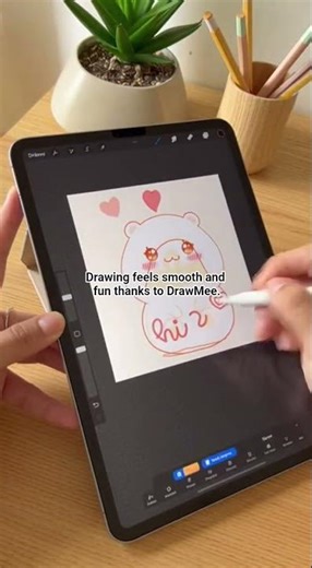 Drawing a cute chibi girl step by step on my iPad ✨#drawmee #learnhowtodraw #drawing #learning