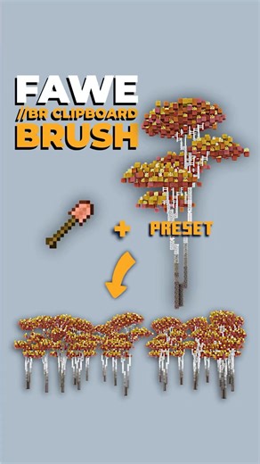 FAWE Bäume auf Tool legen 🌳 #minecraft #building