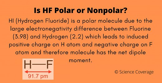 Is HF (Hydrogen Fluoride) Polar or Nonpolar?