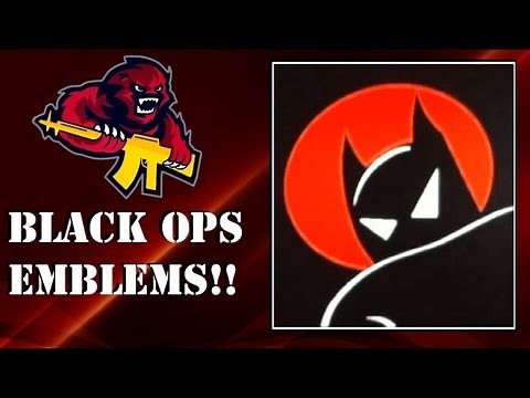 COD Black Ops - Best Batman Emblem Tutorial (DC Comics)