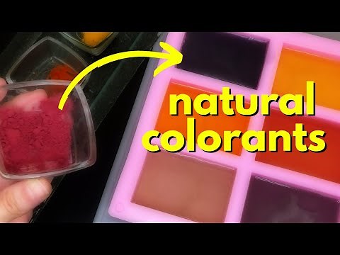 How to color Soap naturally - a melt and pour EXPERIMENT