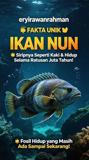 🤯 Ikan Nun: Fosil Hidup yang Sudah Ada Sejak Zaman Dinosaurus!