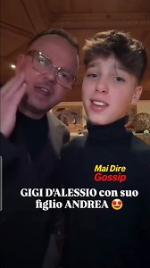 104K views · 10K reactions | Andrea D'Alessio è il figlio di Gigi D'Alessio e Anna Tatangelo. Andrea ha un rapporto speciale con entrambi i genitori, che lo coinvolgono anche nel mondo dello spettacolo. Si divertono a pubblicare video su #TikTok ✌  . . . #GigiDAlessio #AnnaTatangelo #figlio | Maidiregossip | Facebook