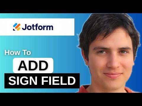 How To Add Signature Field In Jotform