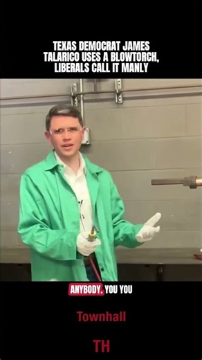 😂 PHOTO OP: Liberals Call Texas Democrat James Talarico's Timid Blowtorch Clip MANLY