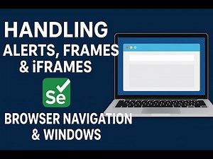 Selenium Java Full Tutorial – Alerts, Popups, Frames, iFrames, Browser Navigation & Window Handling