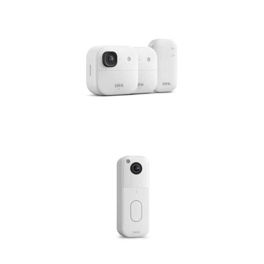 Blink Wireless Video Doorbell & 2K Outdoor Battery Security Camera Combo (2-Cameras) - The Home Depot