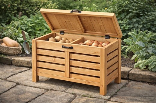Garden Cold Storage Box Plans – DIY Outdoor Wooden Vegetable Storage Chest PDF Blueprint - Etsy Canada