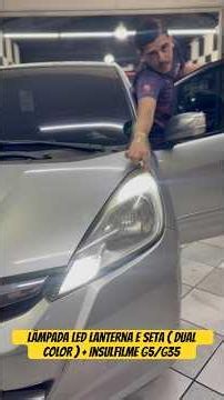 Honda Fit Led 2 Polos DRL/Seta + Led Placa + Insulfilme G5/G35 #shorts #fit #hondafit #led #project