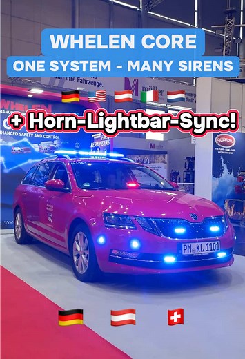 Whelen CORE siren demo Interschutz 2026 – international siren tones