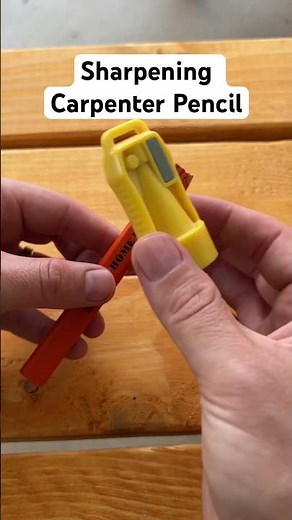 Sharpening Carpenter Pencil