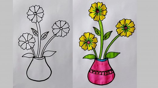 182K views · 5.1K reactions | How to draw a flower pot | Easy and beautiful flower pot drawing | Flower pot draw | Easy drawing for beginners #flowerpotdraw #flowerpotdrawing #artwork | Priyanka creative guru | Facebook