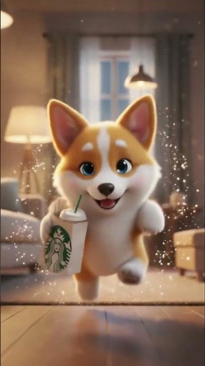 Smart Dog Buys Starbucks Milk Tea to Drink with His Owner! 🐶☕💖