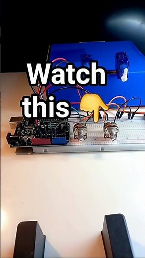 👉 Control 2 #Servos with 2 knobs (Arduino)
