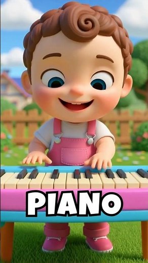 Musical Instruments Song | Cartoon for Kids | Nursery Rhymes & Kids Songs #shorts #baby #cartoon