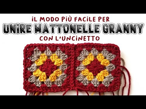 il metodo più facile per unire le mattonelle granny con l'uncinetto