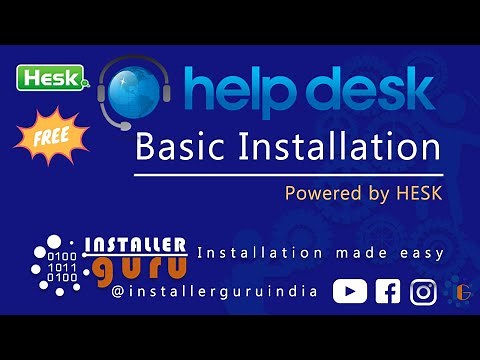 Hesk helpdesk installation step by step in english #helpdesk #hesk #techtutorial #installerguru
