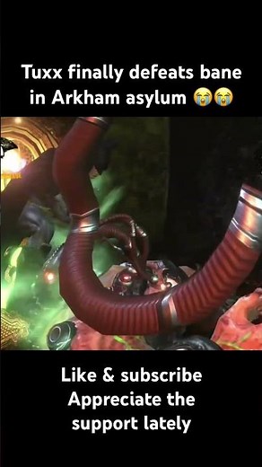 Tuxx finally defeats bane in Arkham Asylum 😭😭 (watch full video)