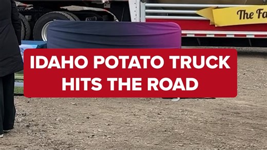 Idaho potato truck hits the road