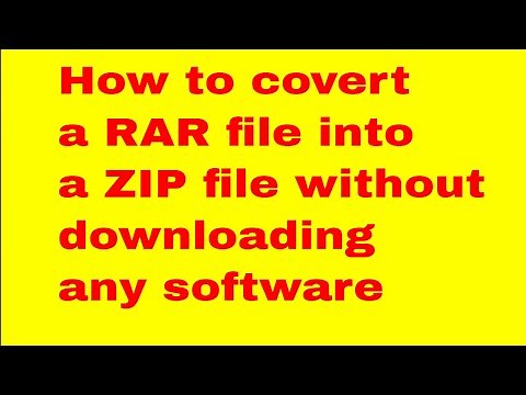 How to convert a RAR file into a ZIP file