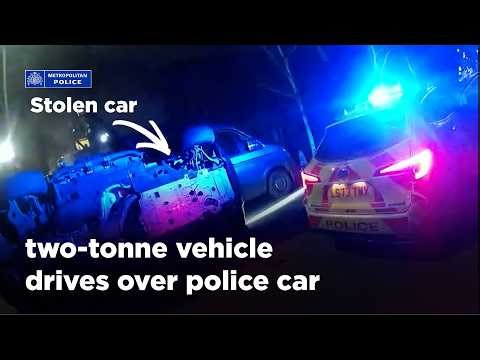 Stolen Land Rover Defender CRUSHES Police Car | Bodycam Captures Terrifying Hit & Run