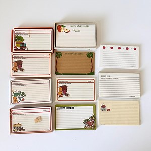 Pick Your Card - Vintage Recipe Cards 3 X 5 Set - Old Fashioned Blank Recipe Cards - MCM Recipe Blank Cards - Etsy