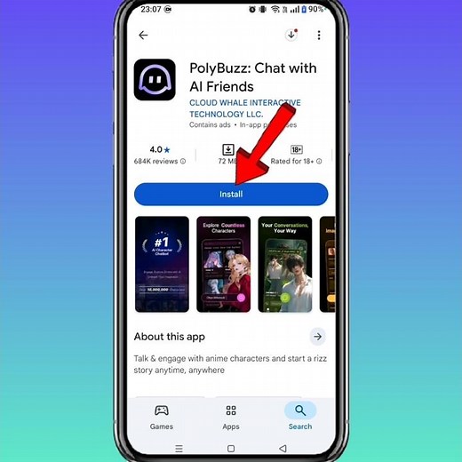 How To Install PolyBuzz chat With Ai Friends App On Android || How To Download PolyBuzz App