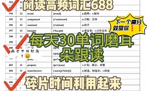 day11高考必备阅读高频词汇！最后再过一遍！