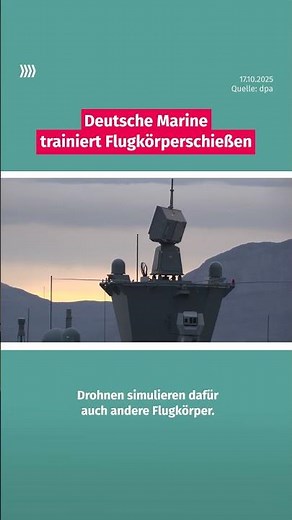 German Navy trains missile firing in the North Sea