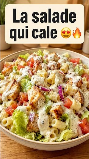 La salade de pâtes fraicheur façon kebab 😍🔥 Viande Sauce Blanche facile