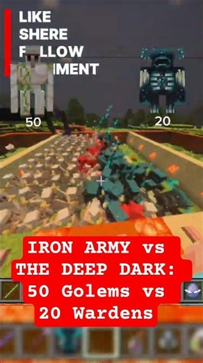 IRON ARMY vs THE DEEP DARK: 50 Golems vs 20 Wardens