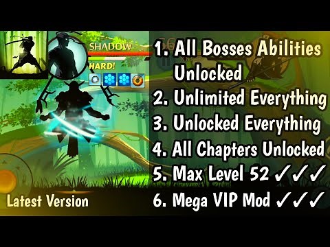 Shadow Fight 2 All Bosses Abilities Unlocked Mod Apk | Latest Version | Free Download.