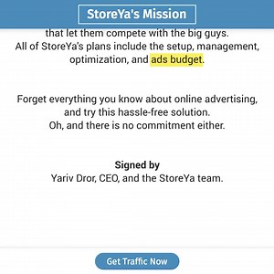 266 reactions · 102 comments | Stop Wasting Your Time By Managing Your Ads Manually! Use StoreYa's Advertising AI Solution To Increase Your Traffic & Sales. Google Premier Partner ⭐⭐⭐⭐⭐ Facebook Marketing Partner ⭐⭐⭐⭐⭐ ✅Trusted By Over 400,000 Online Sellers ✅No Set-Up Fee ✅Smart Algorithm + Machine Learning Boost Your Traffic & Sales With The Traffic Booster! Sign Up Here >> https://bit.ly/31Vemcd | StoreYa | Facebook