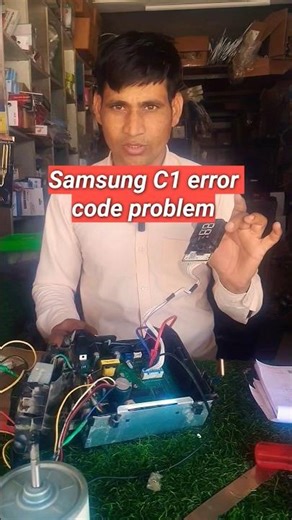 #Samsung #inverter AC C1 #error code Kaise theek Karen