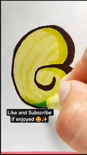 how to write letter "G" in bubble letters#shorts#beginnerfriendly#domsbrushpen#calligraphylattering