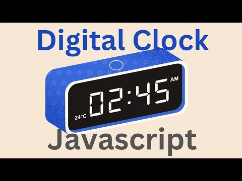 ⏰ How to Build a Digital Clock using JavaScript, HTML, and CSS - Simple Project Guide 🚀 (Hindi/Urdu)