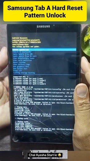 Samsung Tab A Hard Reset | Factory Reset Without PC | Samsung Tablet Reset