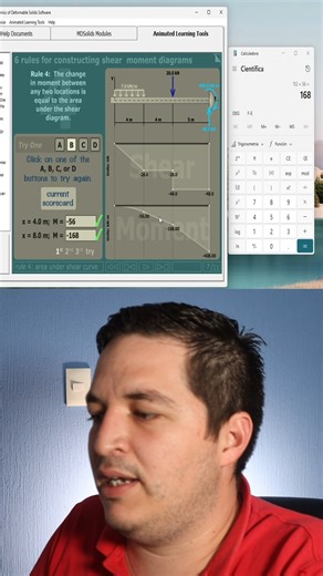 1.7K views · 32 reactions | Viga empotrada y método de áreas: ¡Momento flector explicado fácil! Descubre cómo aplicar el método de áreas para obtener el diagrama de momento flector en una viga empotrada. Una técnica esencial para ingenieros y estudiantes.  #Ingeniería #MétodoDeÁreas | Axel Contreras | Facebook