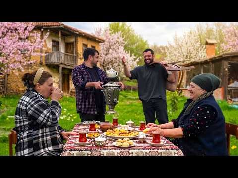 Surprise Guest in the Village! Joyful Spring Tea Time with Family 🌸