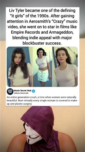 Liv Tyler’s 90s Glow-Up: From Aerosmith’s “Crazy” to Blockbuster Stardom 🌟🎬