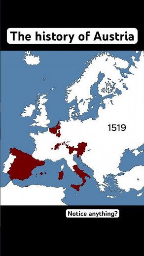 A map time-lapse of Austria’s borders (personal unions are shown as Austria) #map #austria #history
