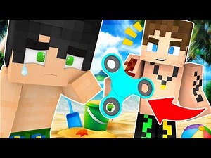 BEACH BULLY TAKES FIDGET SPINNER FROM HIM! (Minecraft Roleplay)