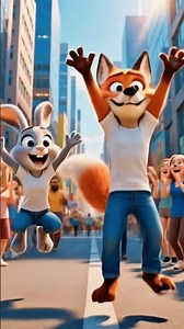 Fox & Rabbit Epic MJ Moonwalk Street Dance! 🕺🐰
