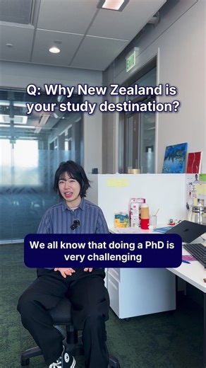 Anjin chose UoA because the country's beautiful natural landscapes help to ease PhD stress 🌿 #UniversityofAuckland #UoA #InternationalStudent #StudyAbroad #StudentLife